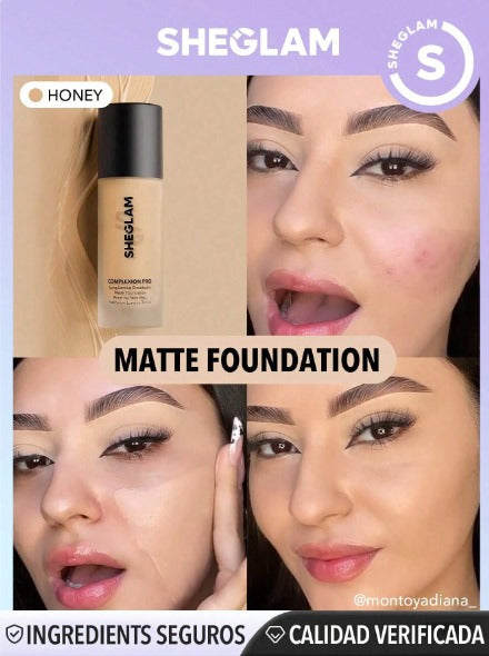 SHEGLAM Complexion Pro Long Lasting Breathable Matte Foundation